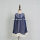 Wholesale navy chiffon cotton linen fabric stripe dress